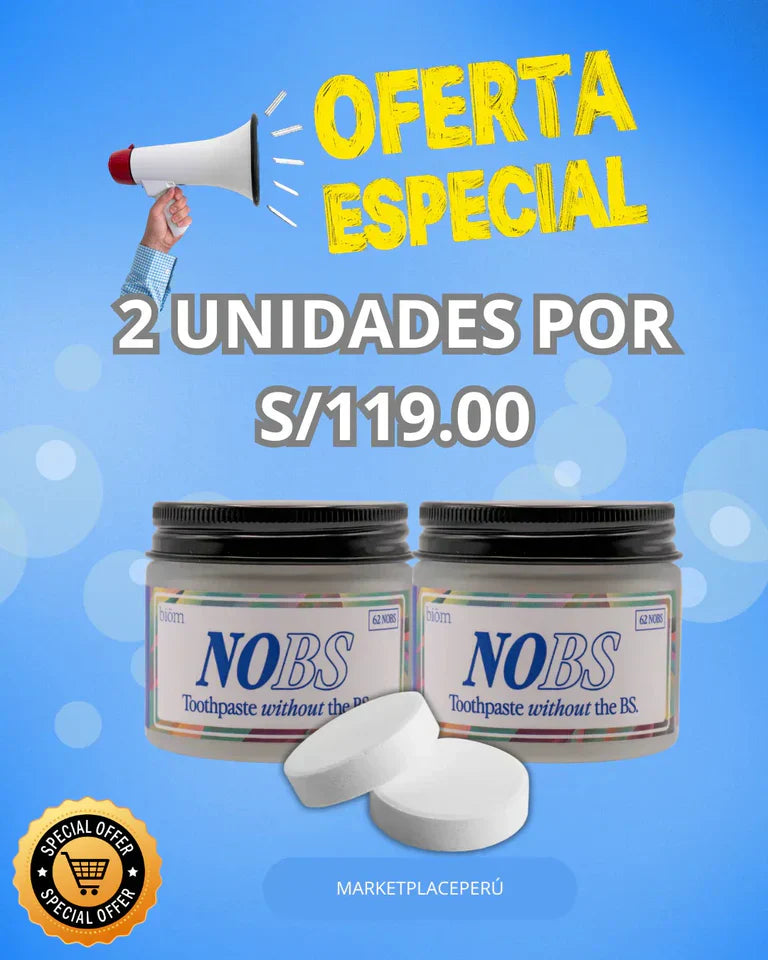 NOBS - PASTA DENTAL EN TABLETAS NANOHIDROXIAPATITA