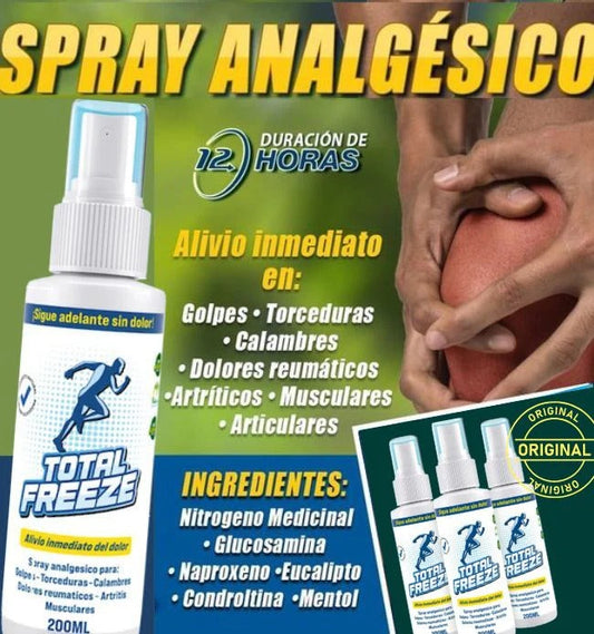 TOTAL FREEZE - SPRAY ANALGÉSICO DE HIELO LÍQUIDO